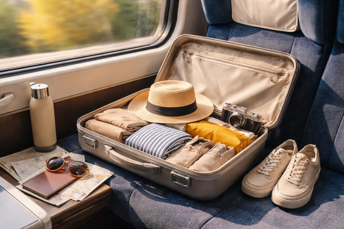 Comment faire sa valise efficacement pour un voyage en train